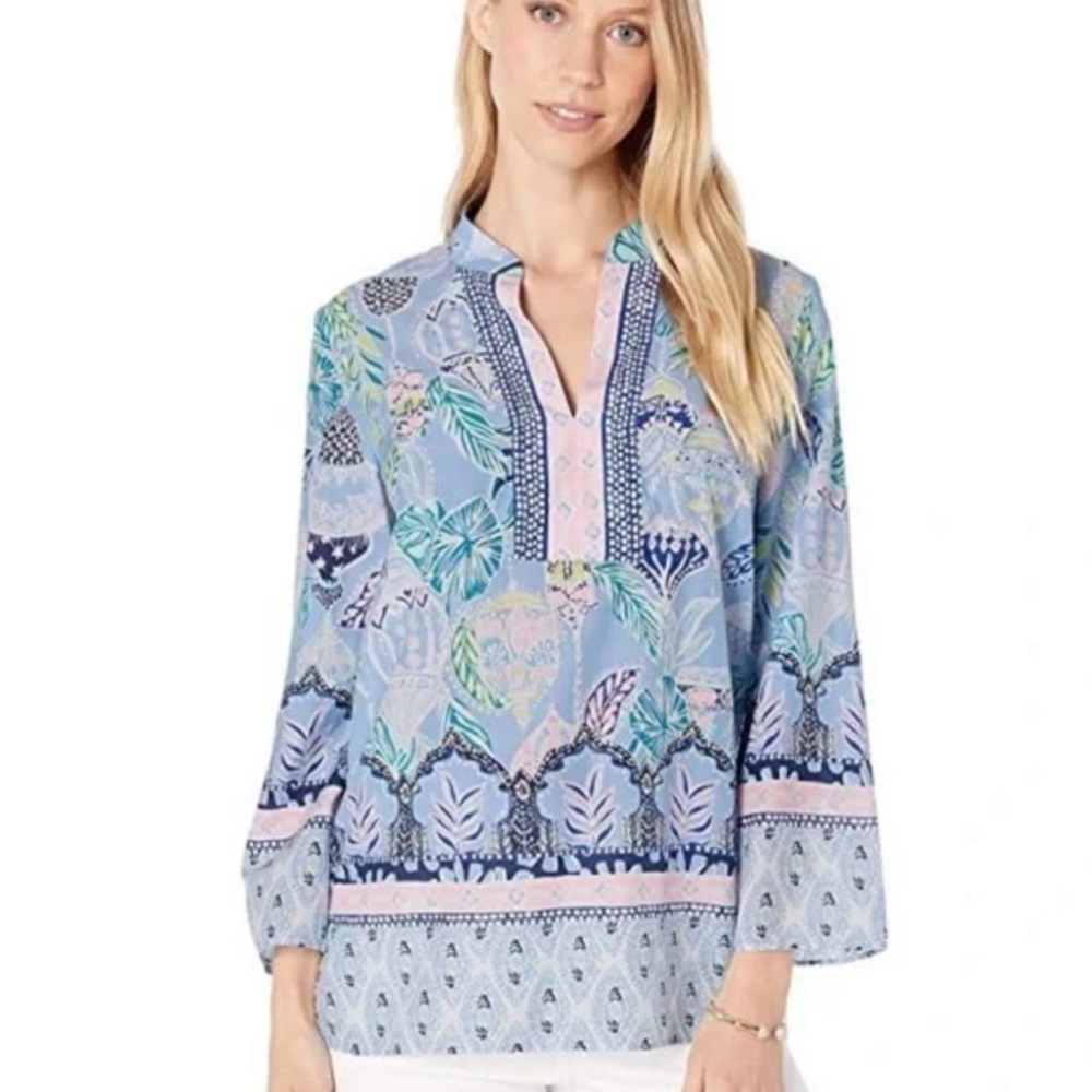 Lilly Pulitzer Asani Tunic Blouse